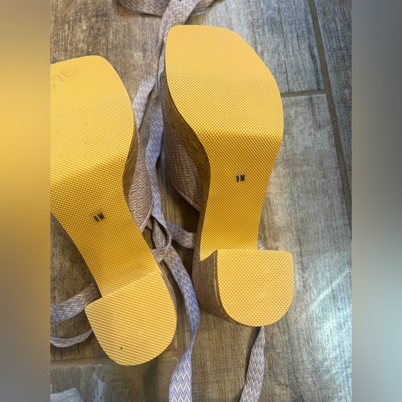 🆕 NEW Beach by Mattie’s Magnolia Platform Women's Lavender Wedge Sandals Size 9 - Picture 8 of 8